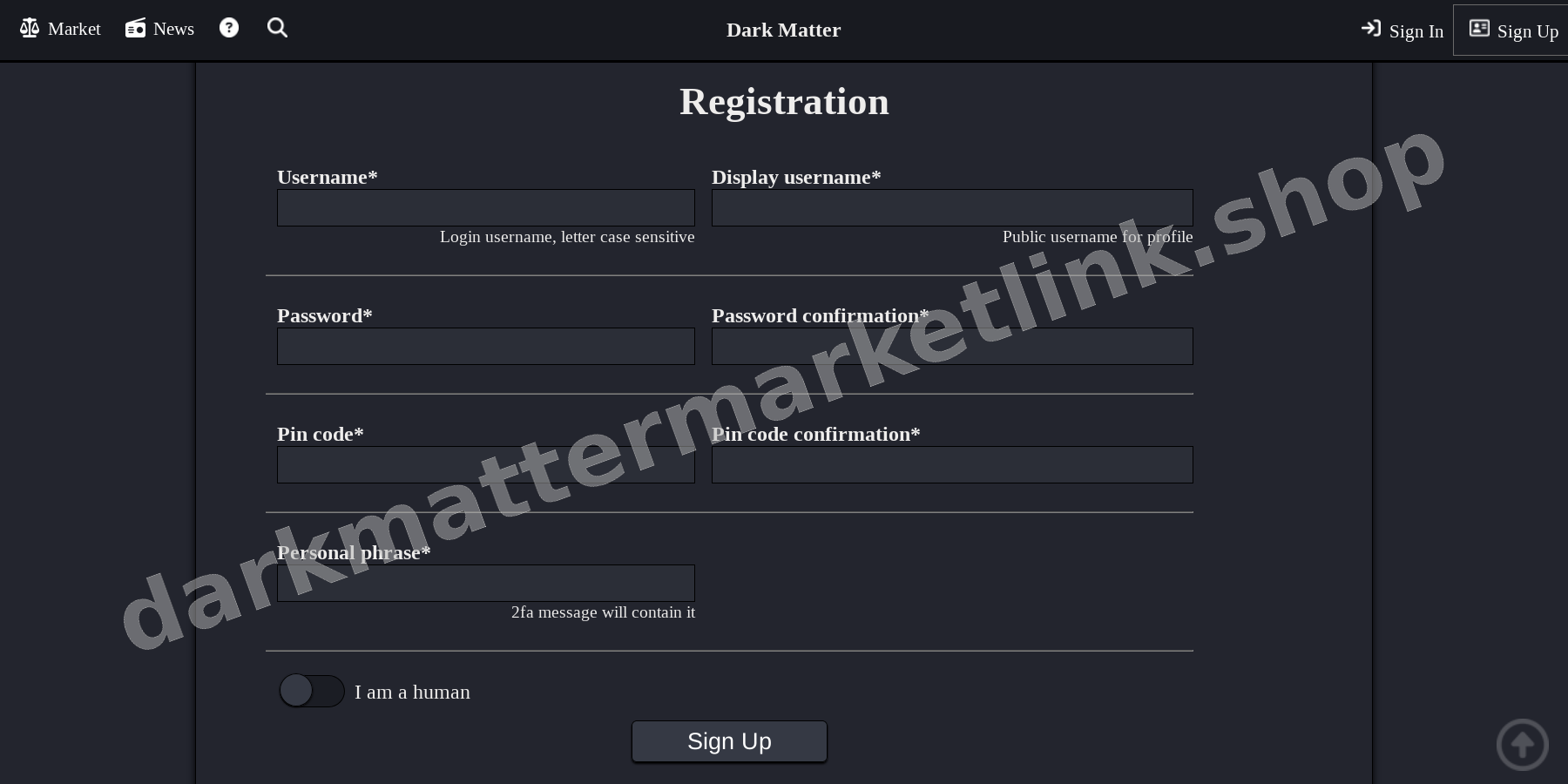 Account Registration Page